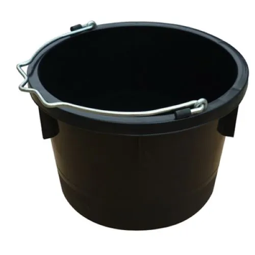 Master Rancher MR8QP/UB-BLK 8-Quart Black Poly Resin Farm & Ranch Utility Bucket Pail - Quantity of 10