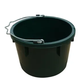 Master Rancher MR8QP/UB-DRKGRN 8-Quart Dark Green Poly Resin Farm & Ranch Utility Bucket Pail - Quantity of 6