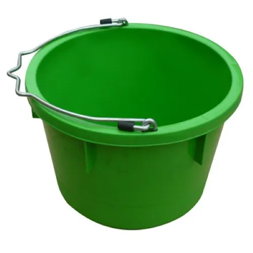 Master Rancher MR8QP/UB-LIMEGRN 8-Quart Lime Green Poly Resin Farm & Ranch Utility Bucket Pail - Quantity of 6