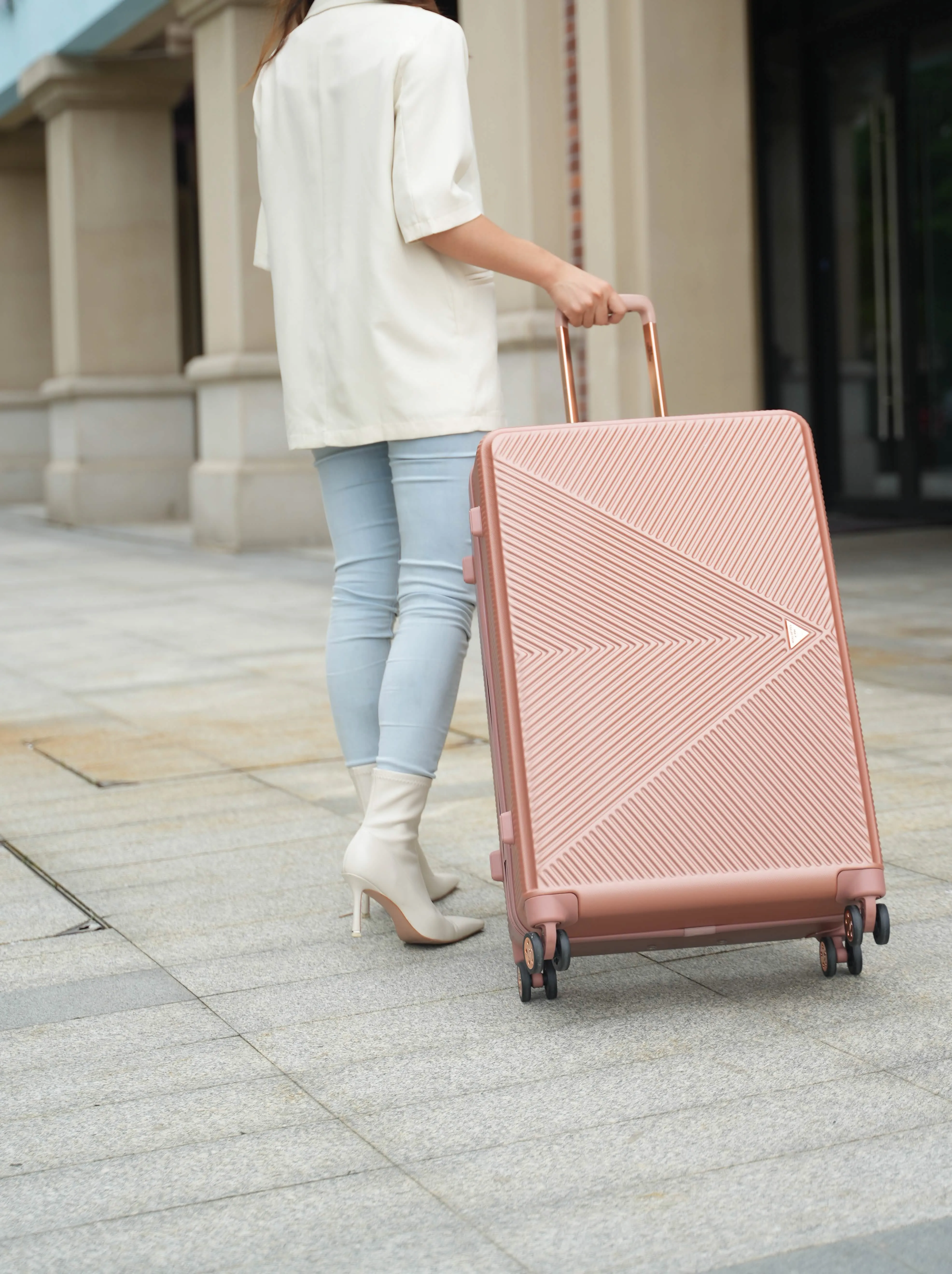 Mia K's Felicity Premium Hard-Shell Spinner Luggage Collection