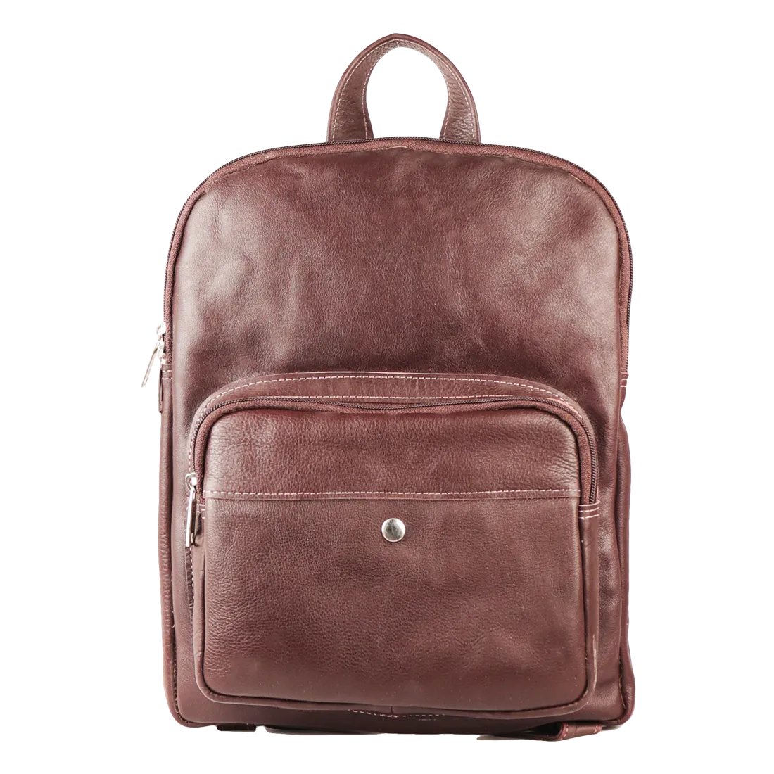 Mini Leather Backpack Brown