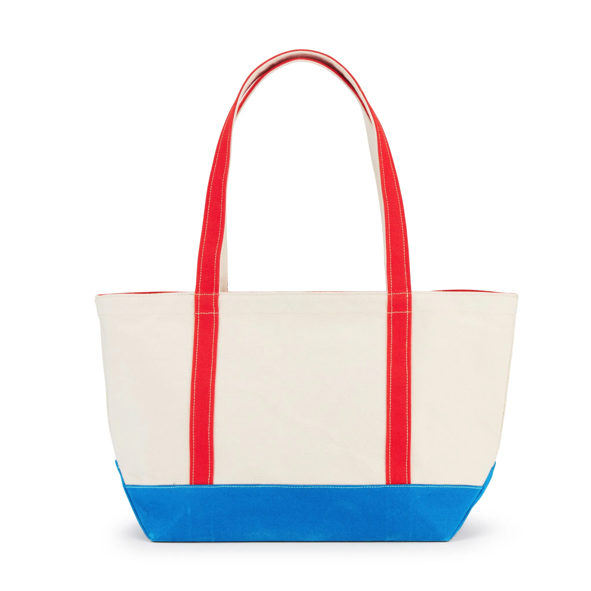 MoMA Baggu Heavyweight Canvas Tote - Red/ Blue