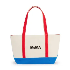 MoMA Baggu Heavyweight Canvas Tote - Red/ Blue