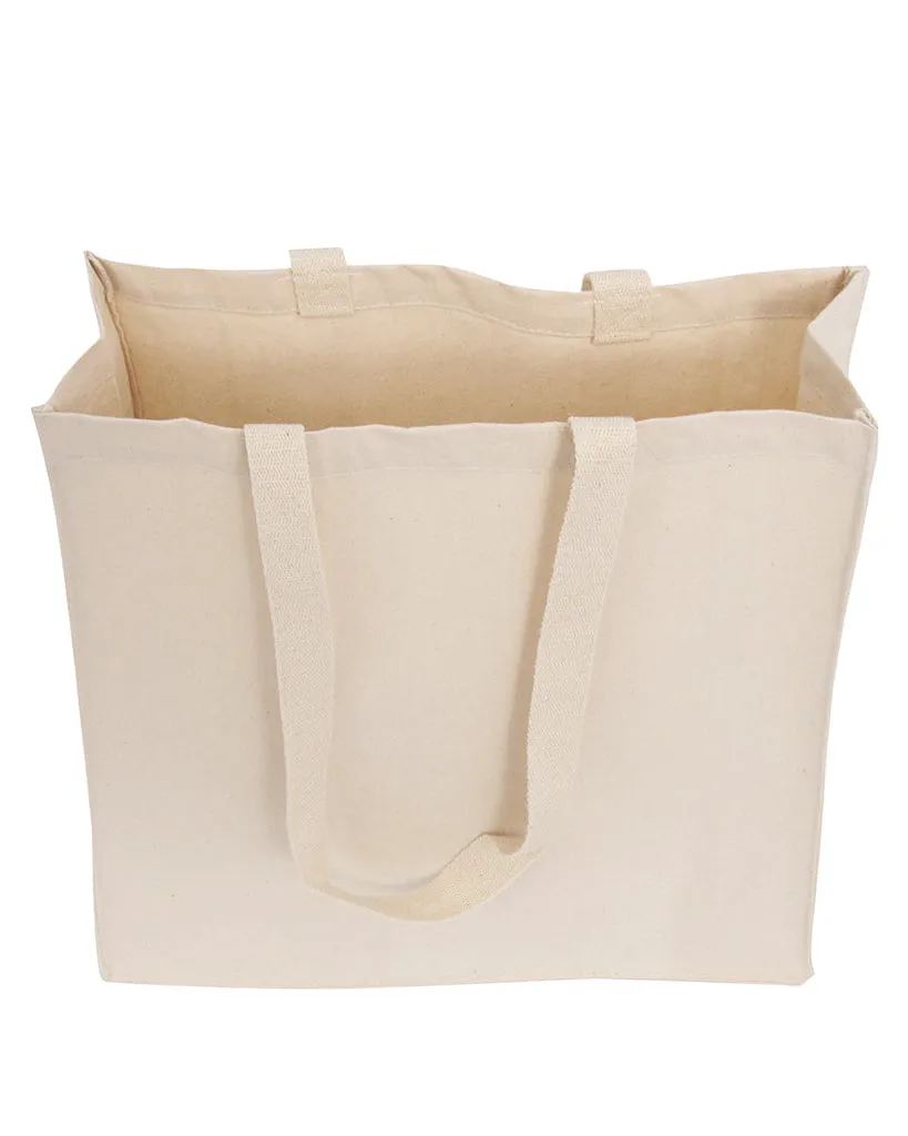 Organic Canvas Self Standing Grocery Shopper Tote Bags - OR235