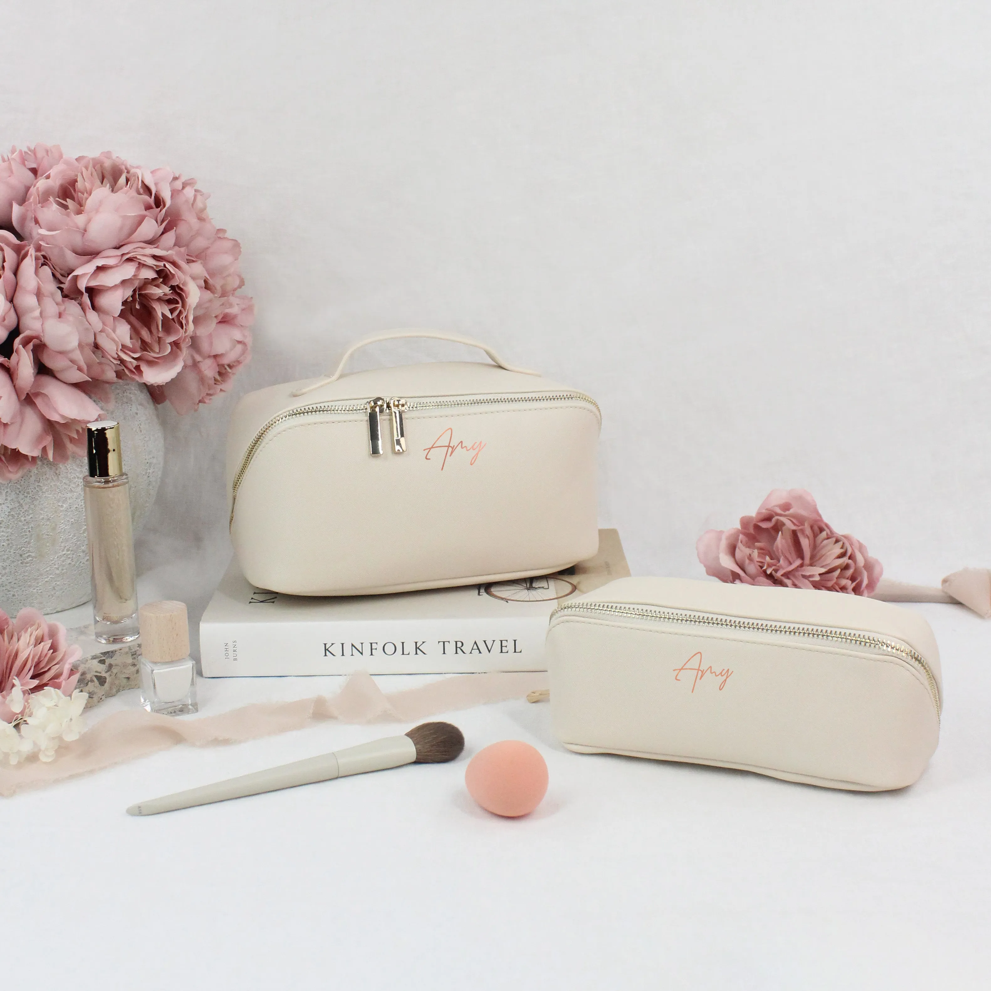 Personalised Luxury Flat Lay Bridesmaid Make Up Bag