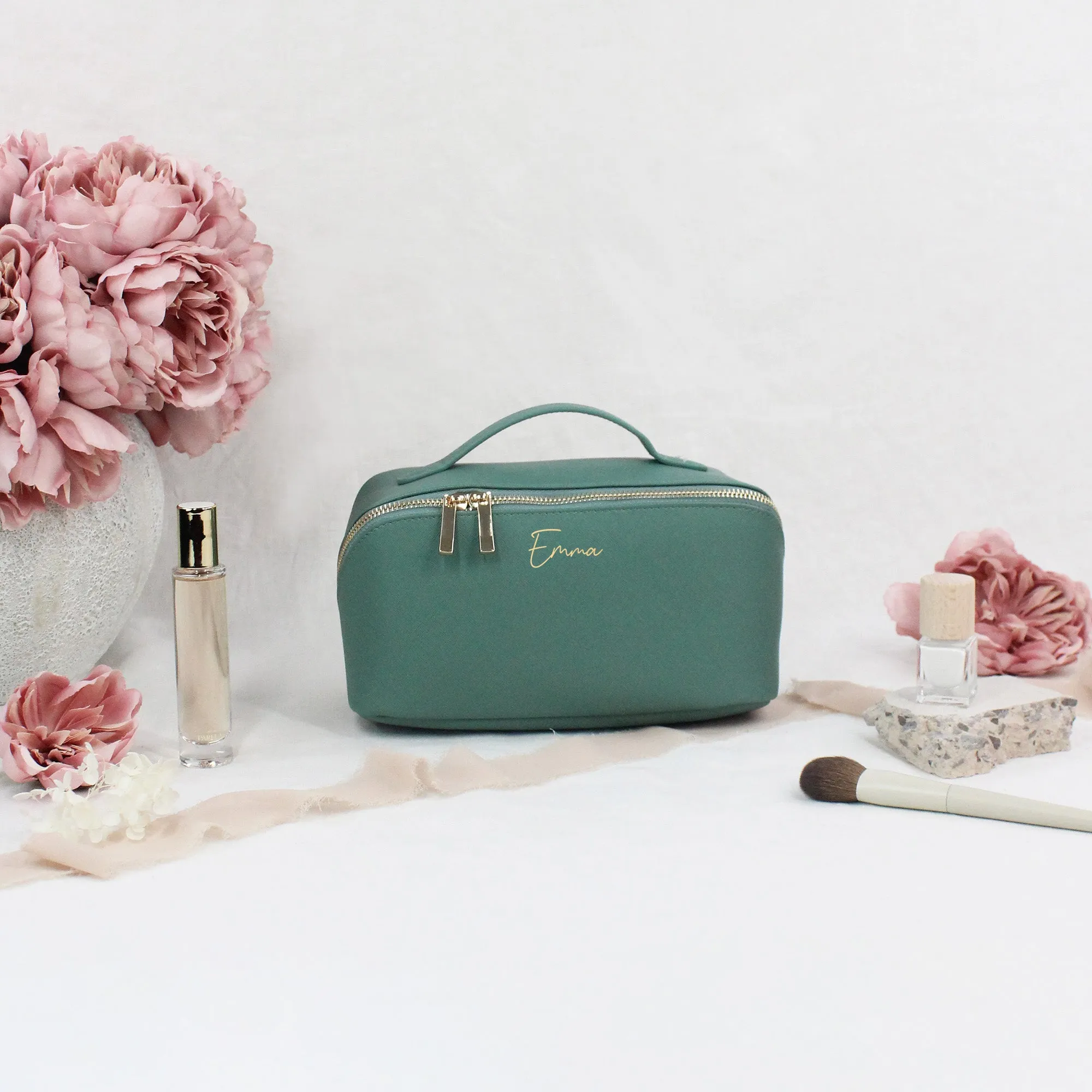 Personalised Luxury Flat Lay Bridesmaid Make Up Bag