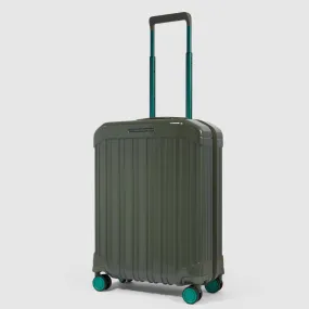 Piquadro Pq-Light Ultra Slim Spinner In Polycarbonate Green