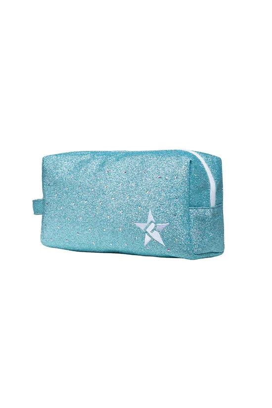 Pixie Dust with Crystal Scatter Rebel Makeup Bag with White Zipper