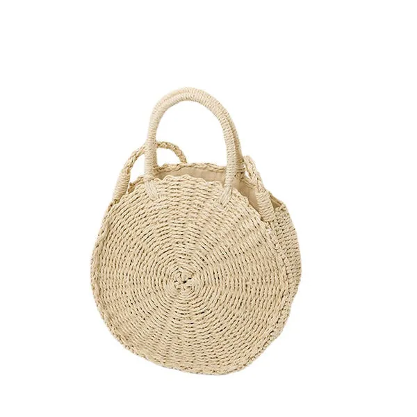 Round Straw Bags Summer Beach Bag Crossbody For Women