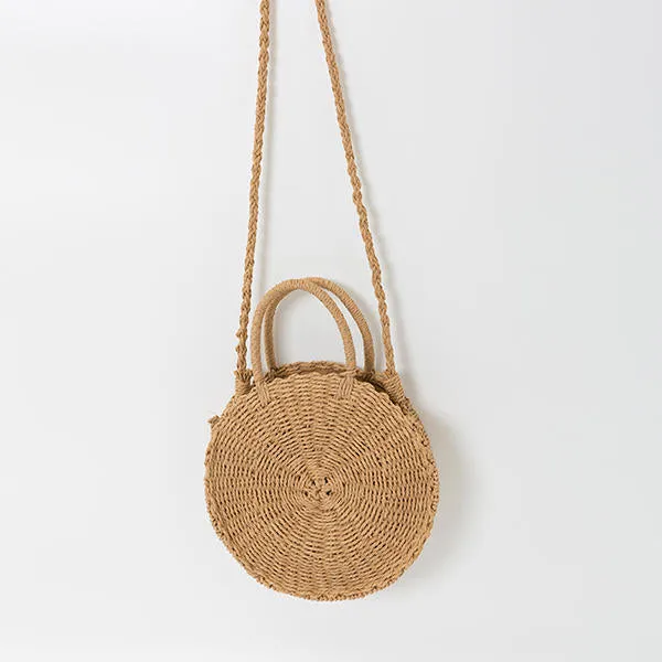 Round Straw Bags Summer Beach Bag Crossbody For Women