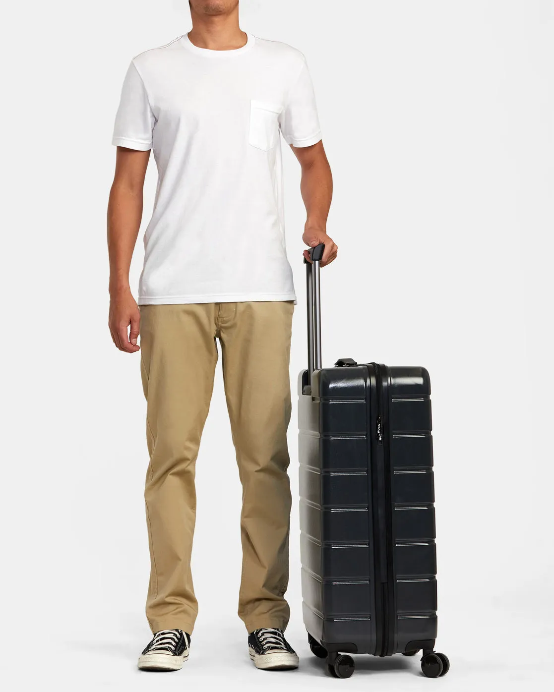 RVCA VA Large Roller Hardcase Suitcase - Black