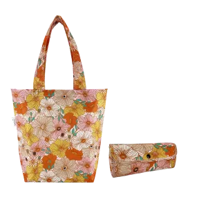 Sachi Insulated Market Tote - Retro Floral