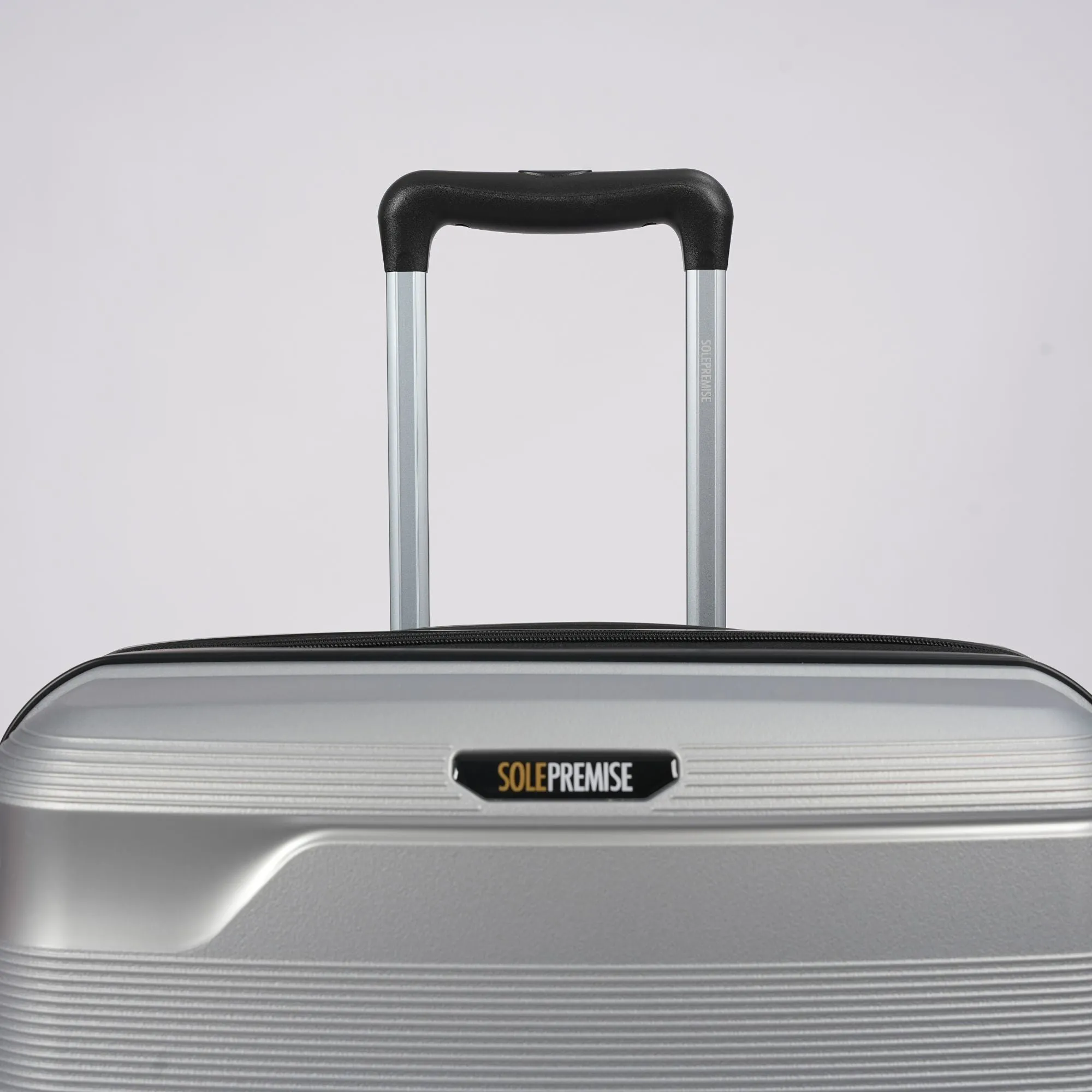 Silver Hardcase Roller Luggage 28' with 360° Wheels & TSA Lock