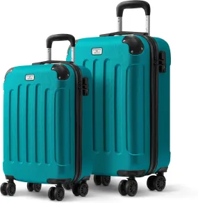 Skywander 2pc 20in & 24in Suitcase - Teal