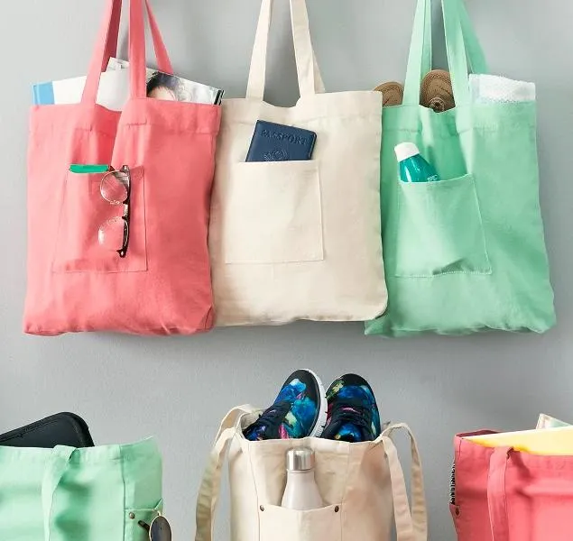 Soft relaxed Washed Canvas Tote Bag