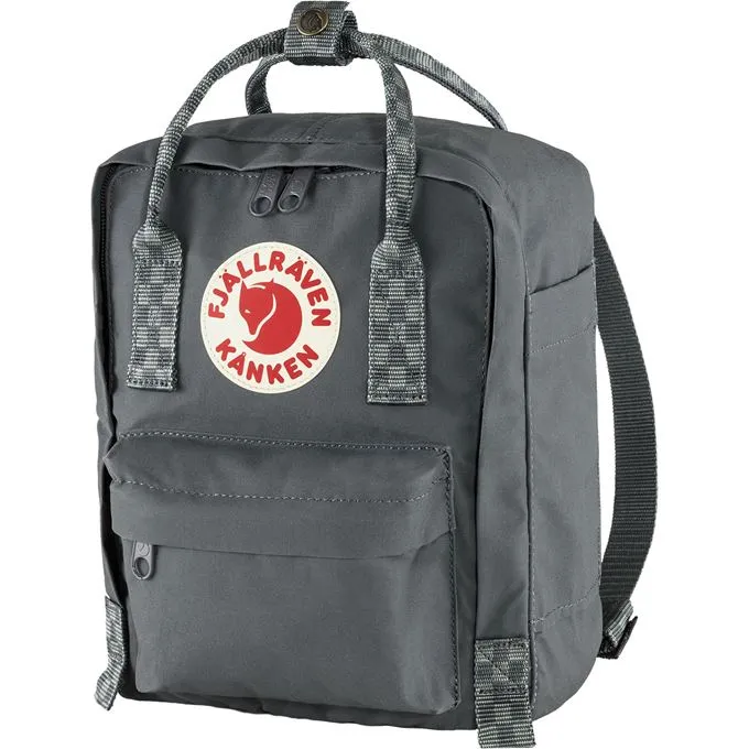 Super Grey - Chess Pattern Mini Kanken Backpack