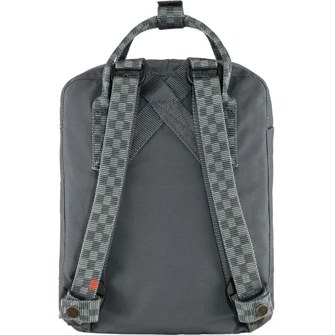 Super Grey - Chess Pattern Mini Kanken Backpack