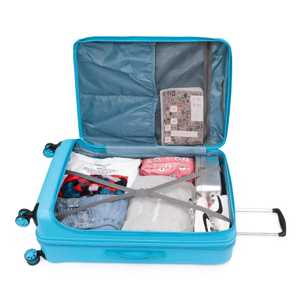 Tosca Sub Zero 2.0 3 Piece Hardsided Luggage Set - Aqua