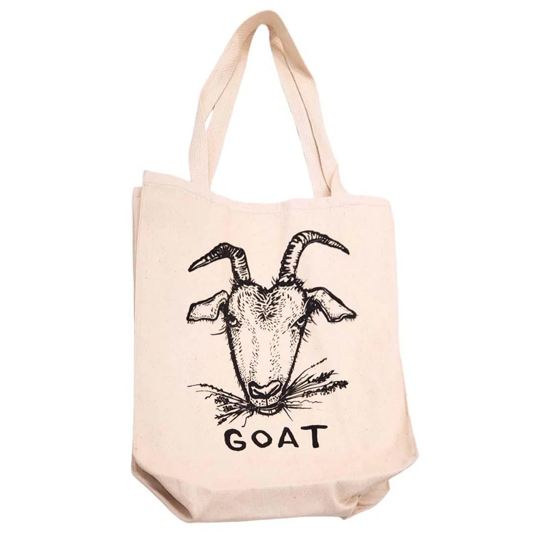 Tote - GOAT 100% Cotton Canvas Tote by Slow Loris