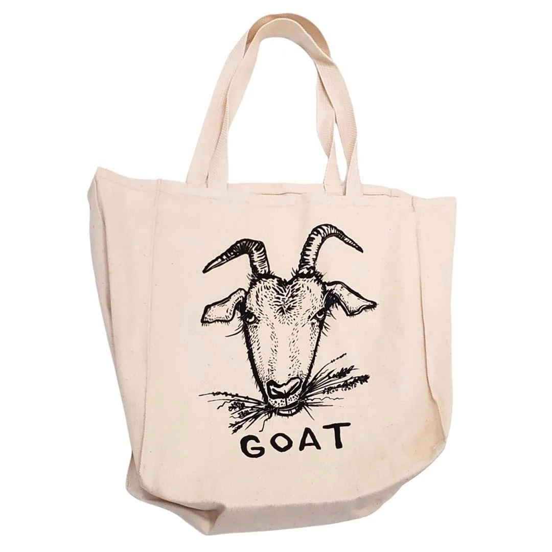 Tote - GOAT 100% Cotton Canvas Tote by Slow Loris