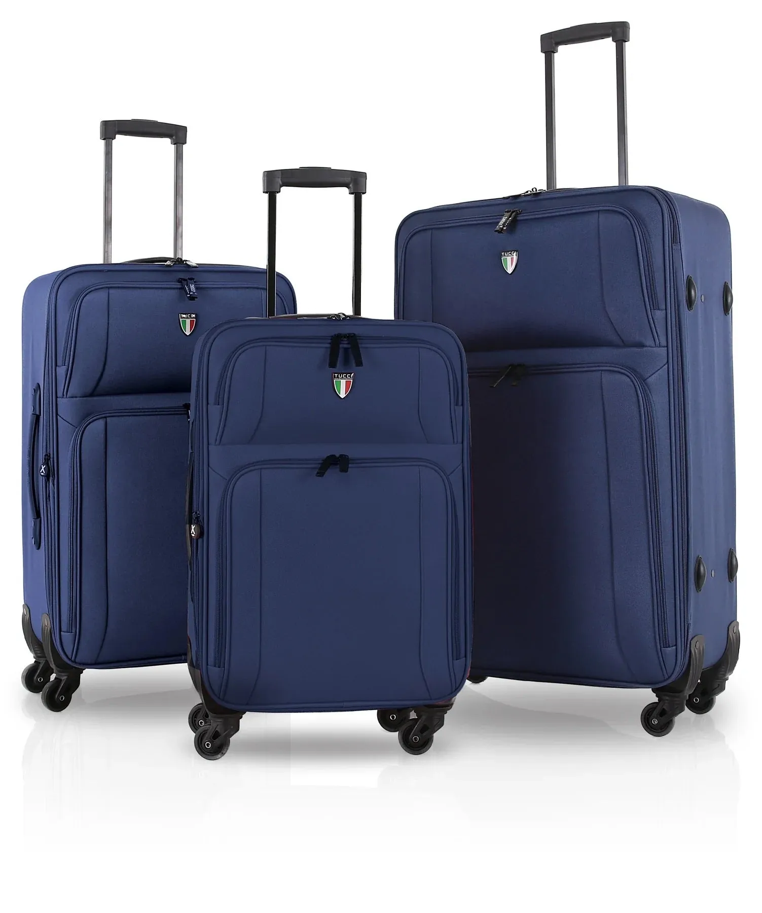 TUCCI Italy DISINVOLTA Fabric 3 PC 20", 24", 28" Luggage Suitcase Set