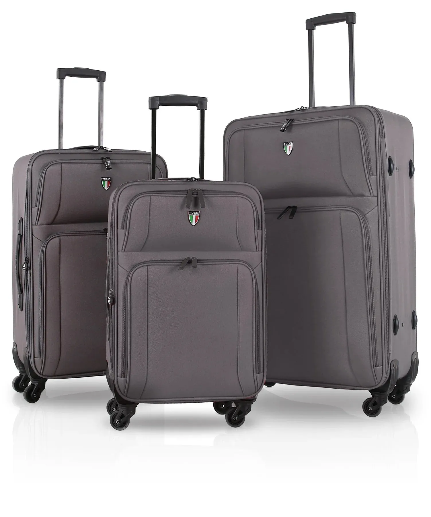 TUCCI Italy DISINVOLTA Fabric 3 PC 20", 24", 28" Luggage Suitcase Set