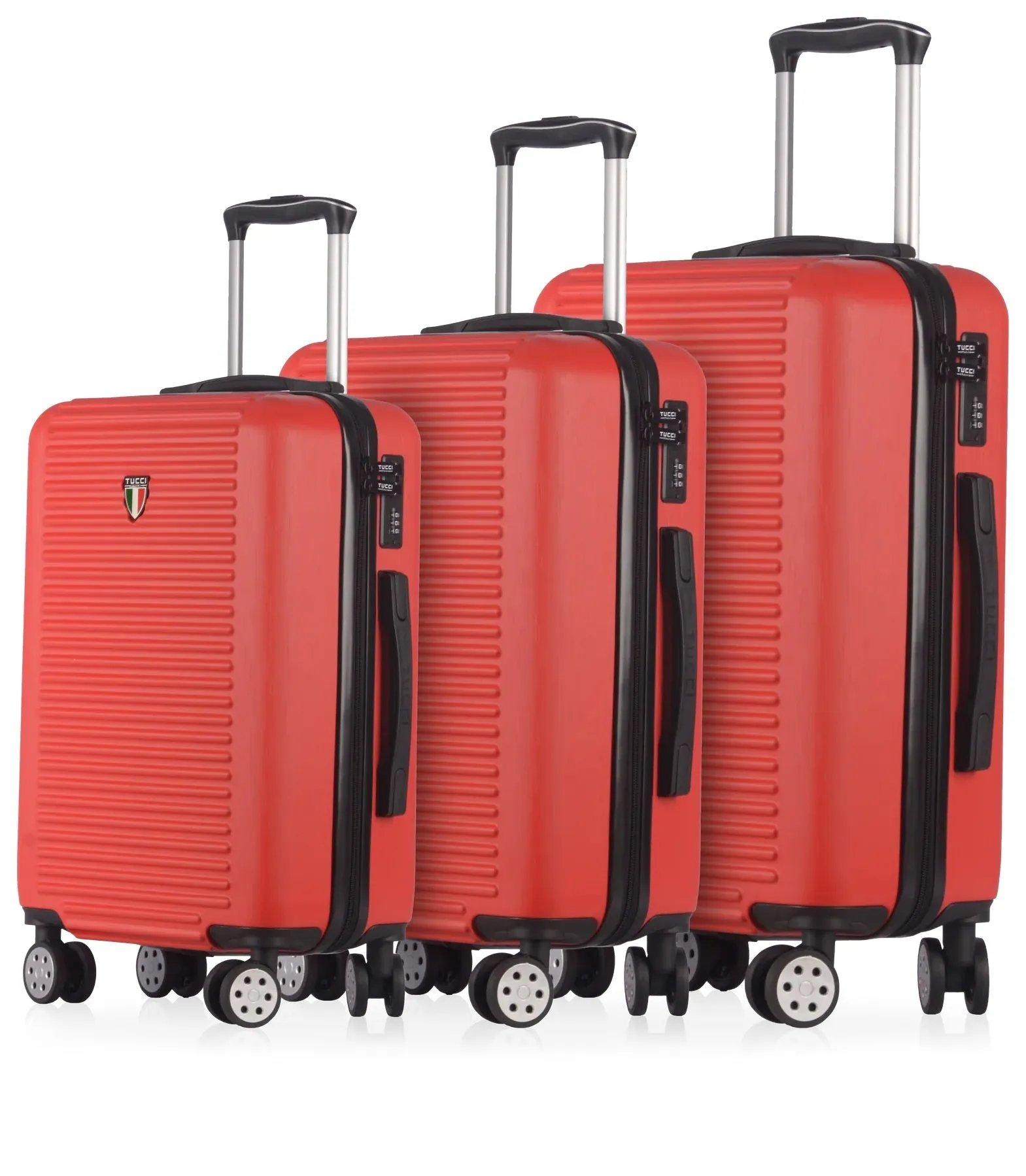 TUCCI Italy SOSTEGNO 03 PC Set Spinner Wheeled Suitcase 20", 26", 30"