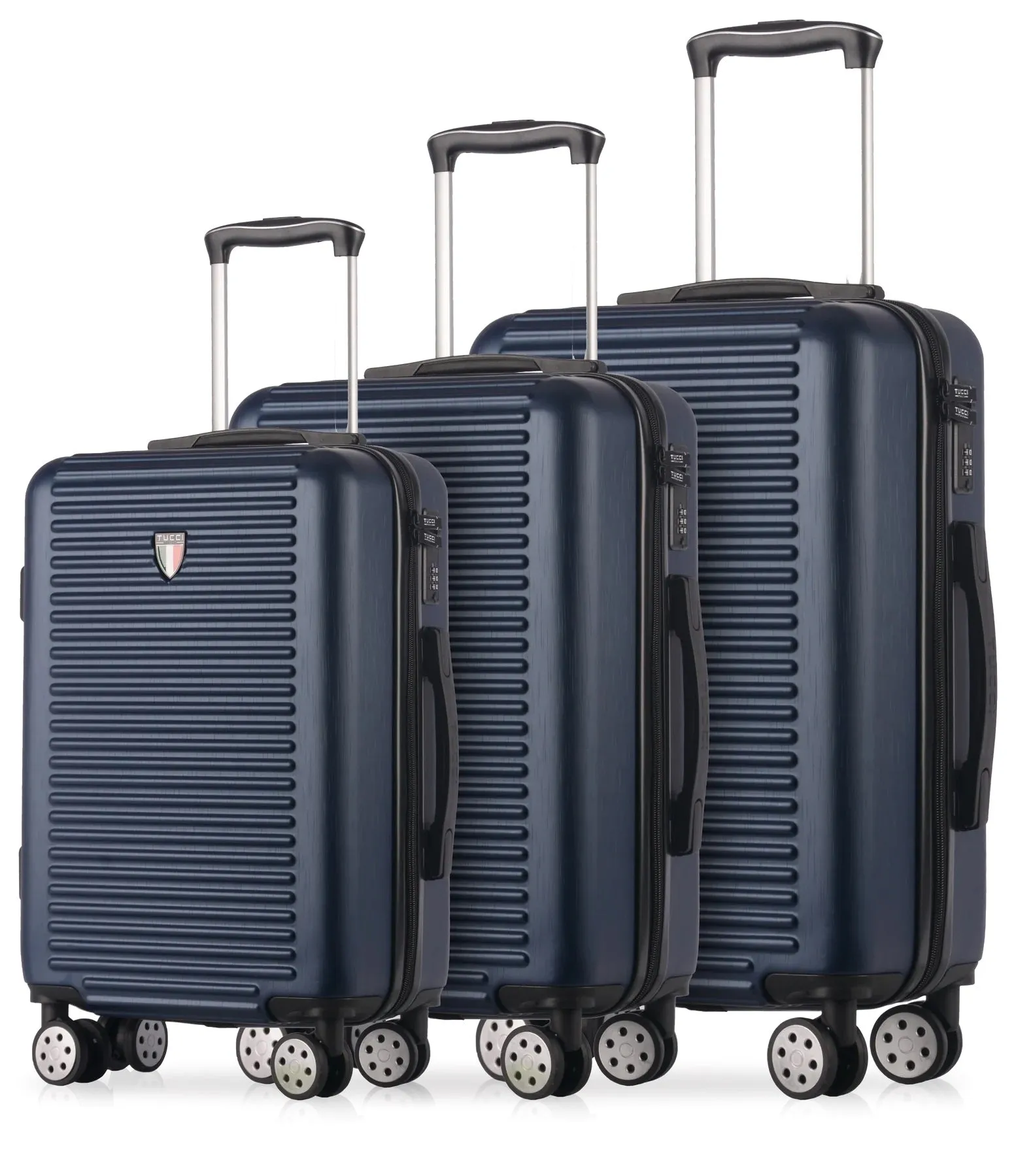 TUCCI Italy SOSTEGNO 03 PC Set Spinner Wheeled Suitcase 20", 26", 30"