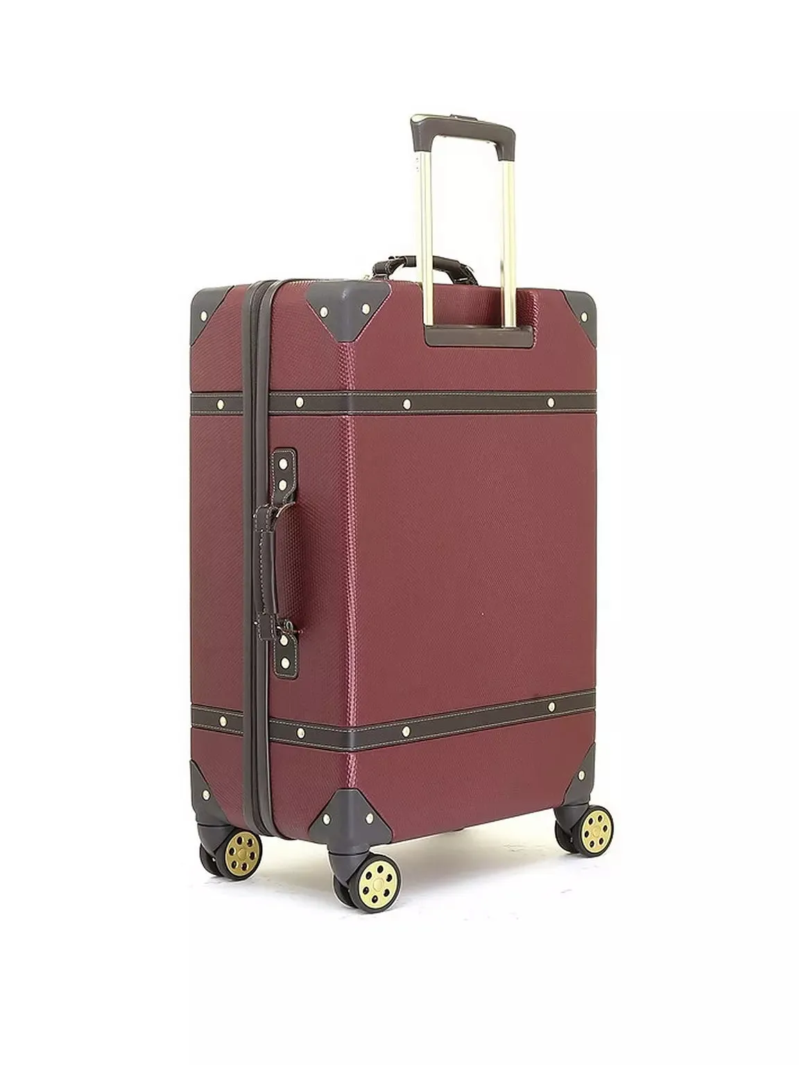 Vintage Medium Suitcase - Burgundy