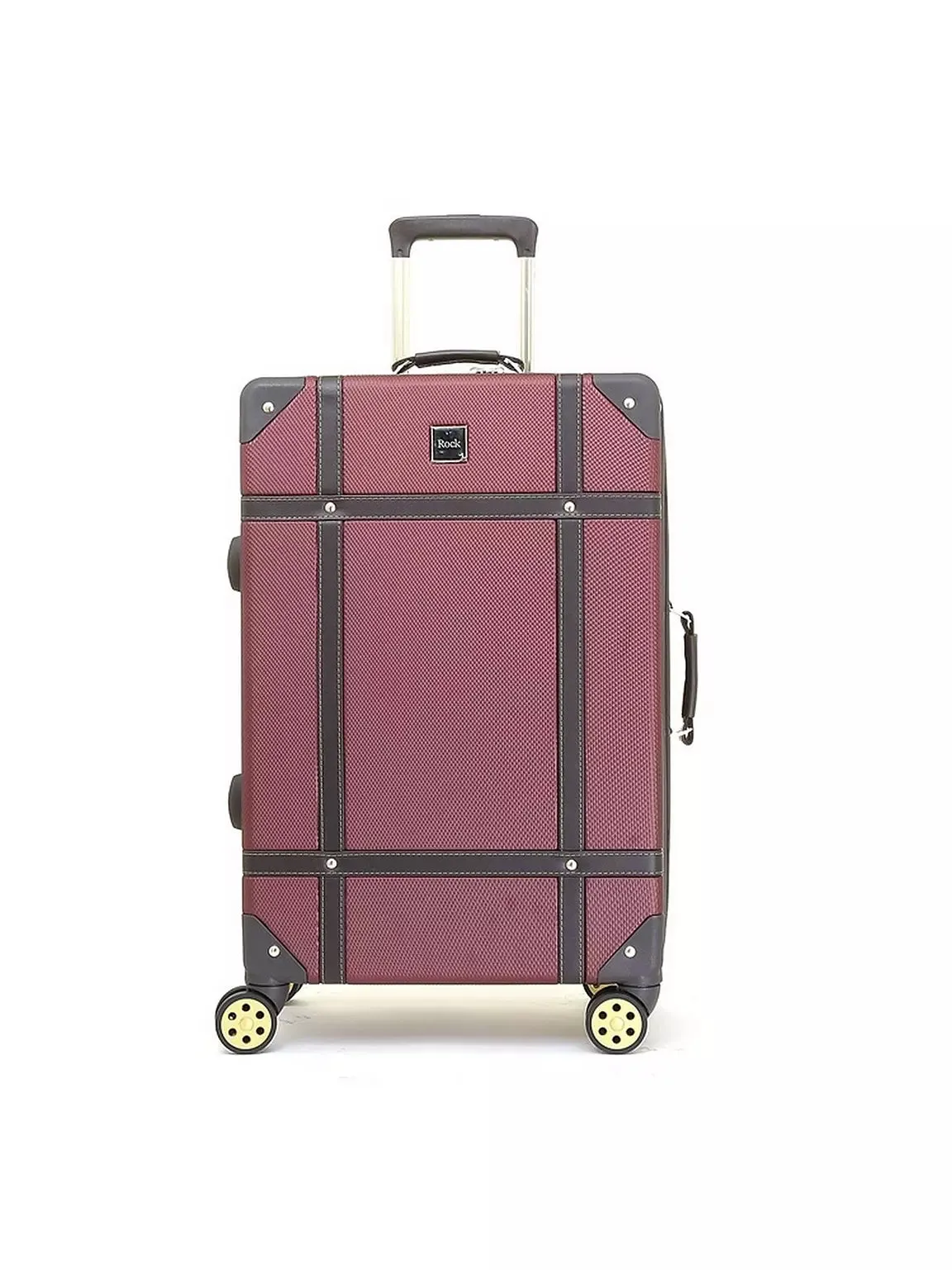 Vintage Medium Suitcase - Burgundy