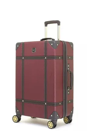 Vintage Medium Suitcase - Burgundy